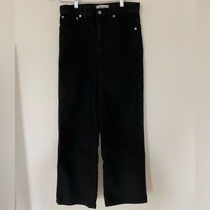 Madewell slim wide leg crop jeans